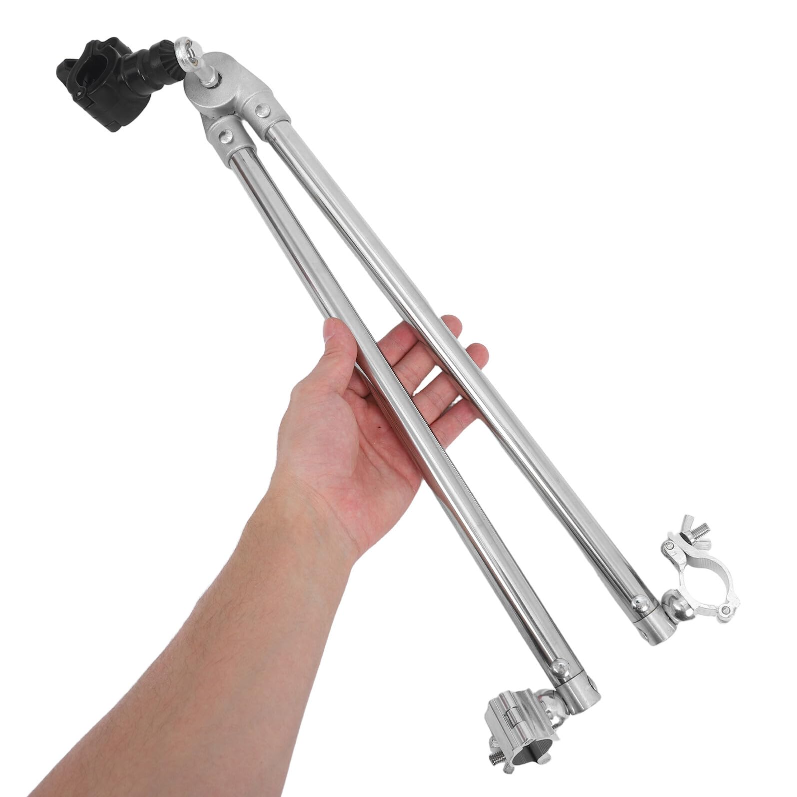 Fahrradanhängerkupplung mit Schnellverschluss, Silber, Metall | Einkaufswagen und Campingwagen, Kohlenstoffstahl Plus Aluminiumlegierung, Sicherer Übergang