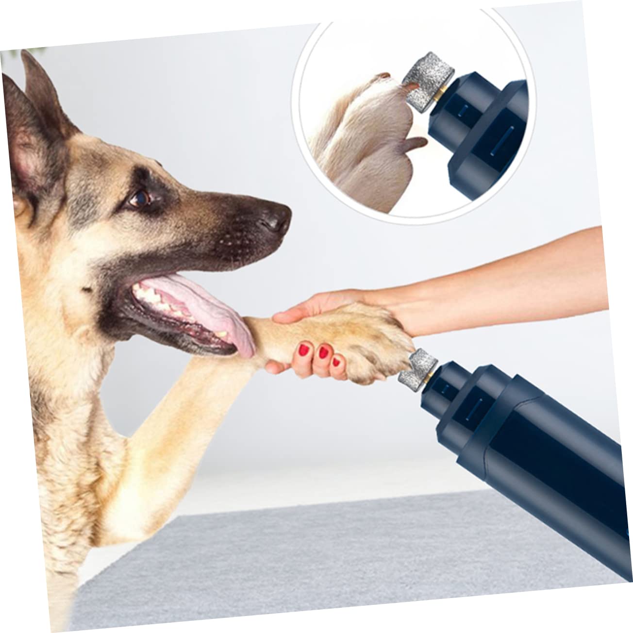 Toddmomy Recortador De Uñas Eléctrico para Mascotas Pulidor De Uñas para Patas De Perro Recargable Motor Silencioso Material Abs Fácil De Manejar para El Cuidado De Mascotas
