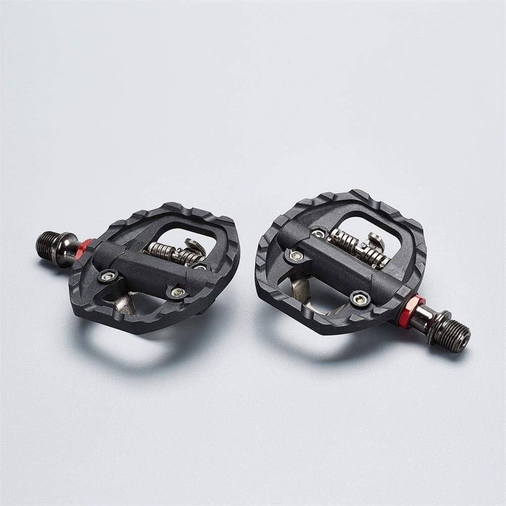 SDGBCXD， Pedales de Bicicleta, Pedal de Bicicleta MTB, Pedal autoblocante, Pedal automático, adaptadores de Plataforma Dual con Tacos para,Pedales