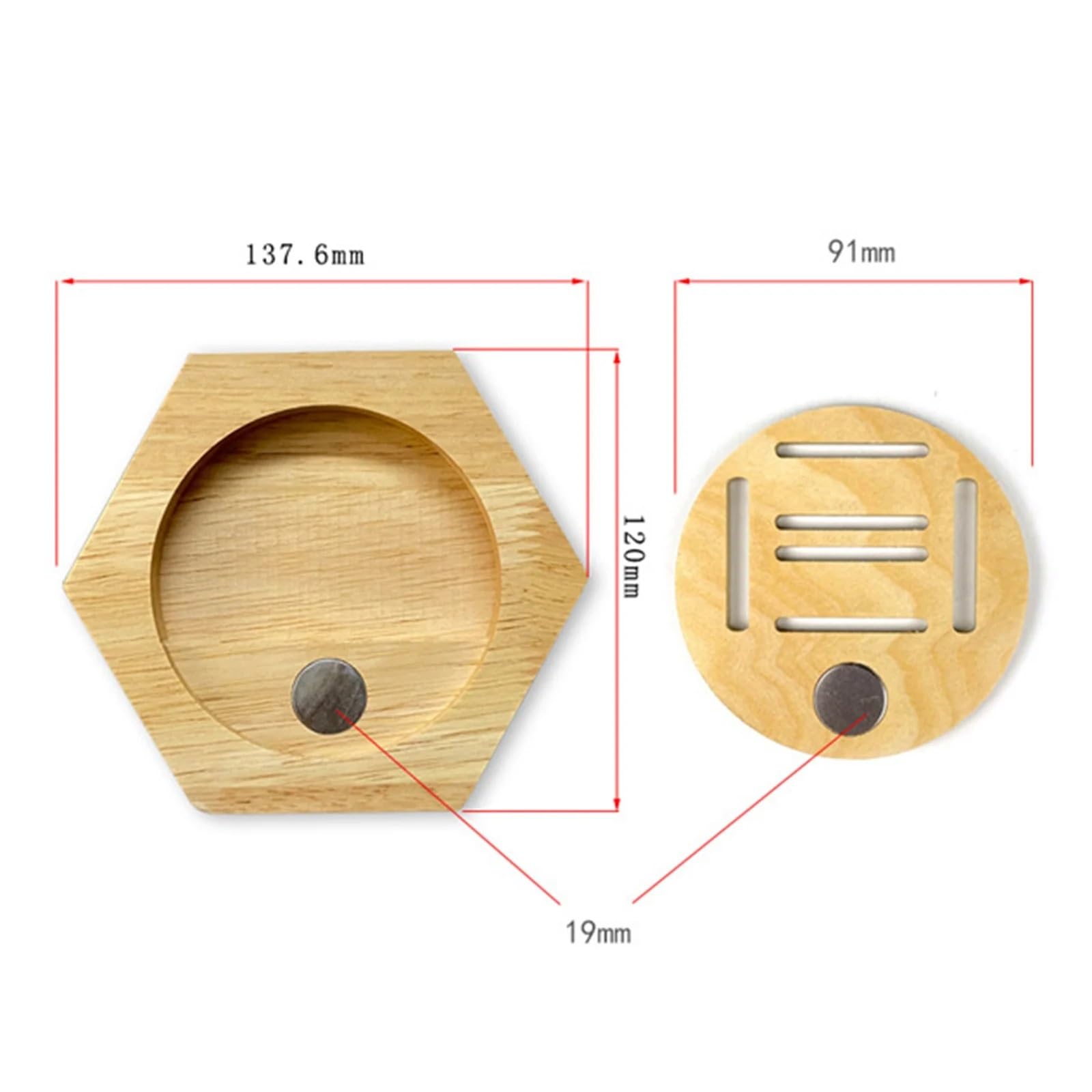 Display medaillenrahmen 1-10Pcs Holz Medaille Display Racks Sechseckige Kombination Medaille Halter Ehre Gedenk Display Home Wand Dekoration(6pcs)