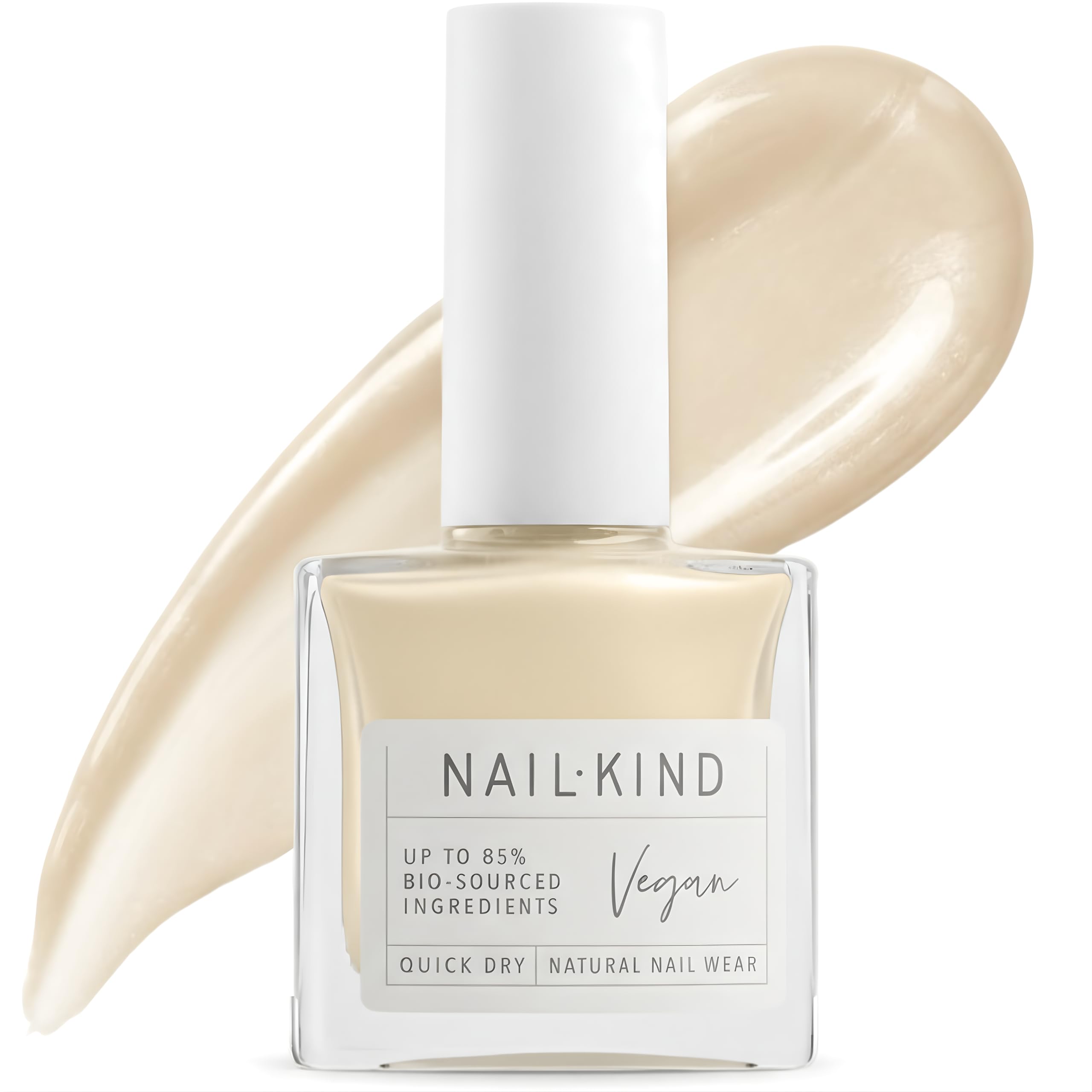 Nail Polish Cream Yellow 8 ml-Sunny Sorbet, Vegan Quick Dry Nail Varnish, Long Lasting Chip Resistant Manicure, PETA Certified Cruelty Free, High-Gloss Finish-by NailKind