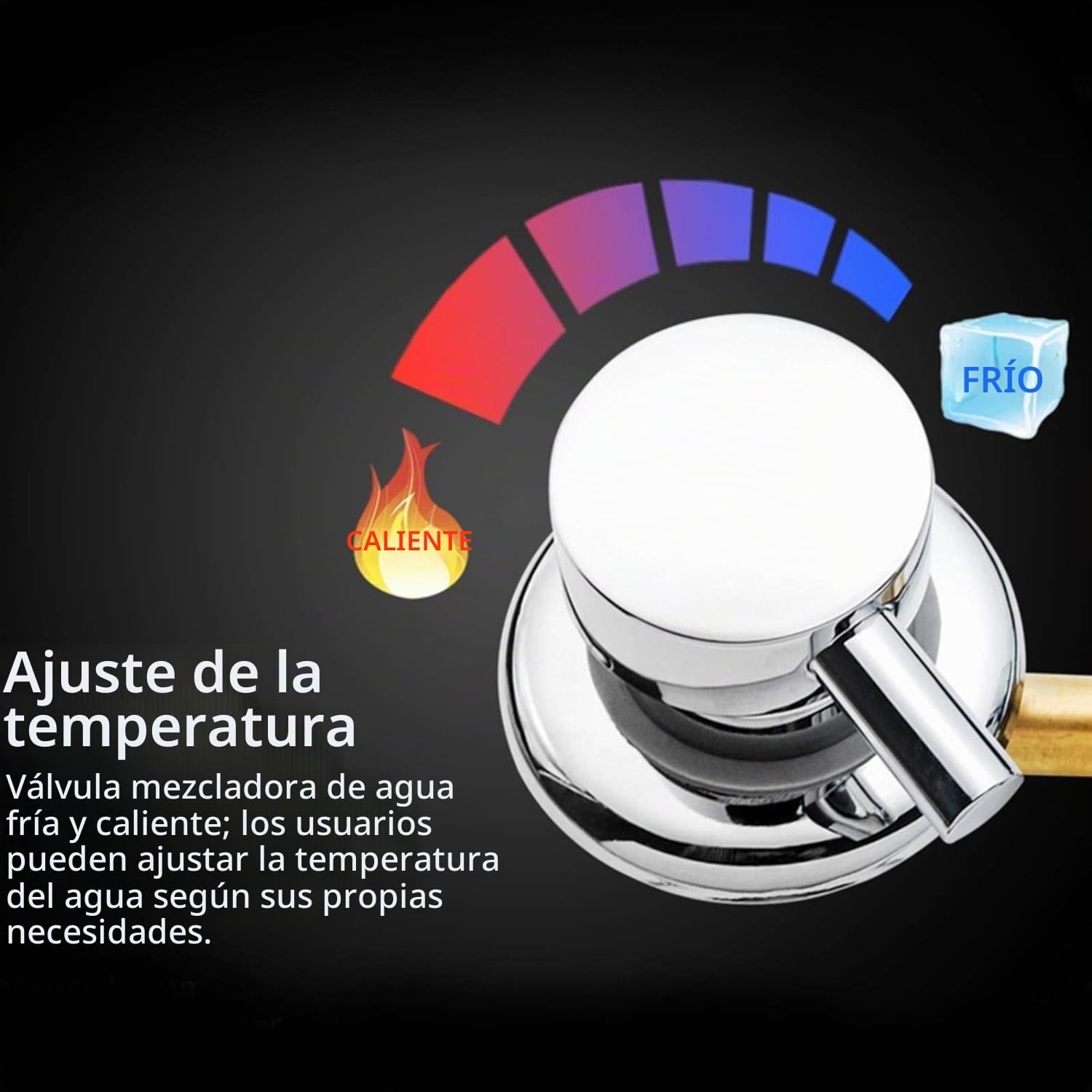 2/3/4/5 Formas Salida de agua Tornillo Rosca Centro Distancia 10cm 12.5cm Válvula de mezcla Latón Baño Ducha Mezclador Grifo Cabina de grifo