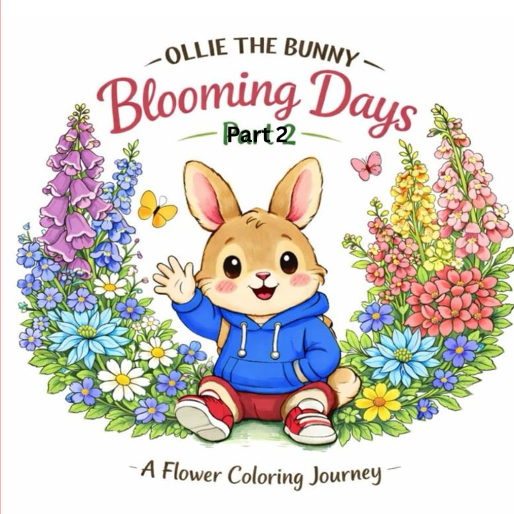 Ollie the Bunny : Blooming Days Part II: A Flower Coloring Journey