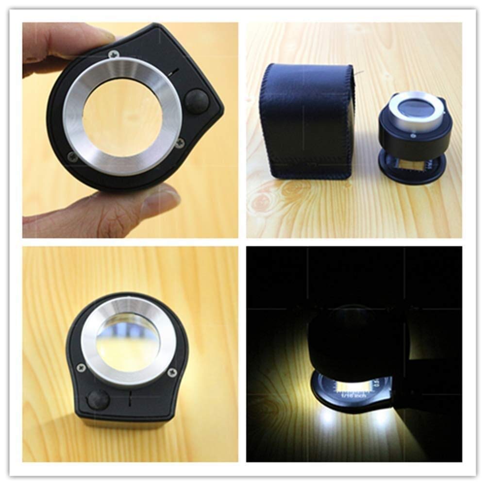 ADITAM Bildschirmlupe Lupe, alte Zeitungen, Lesebrille, LED-Leuchten, eine Vergrößerungsglas-Proportionslupe mit LED-Licht Double The Comfort