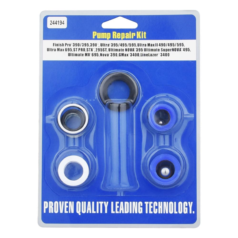 244194 Kit de Reparación de Bomba para Pulverizador de Pintura AIRLESS 295 390 395 490 495 595 3400 (1)