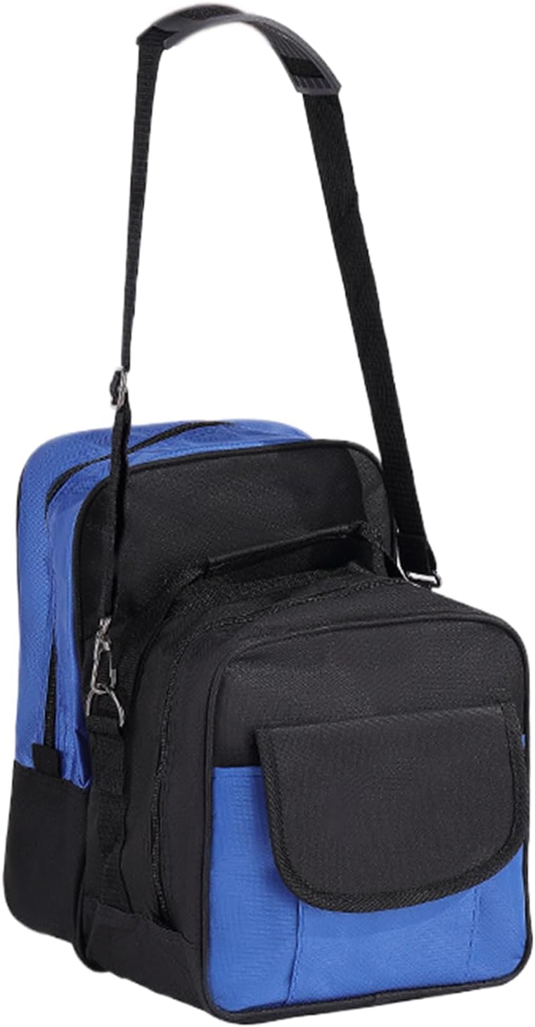 Single Ball Bowling Bag - Durable Sports Backpack With Adjustable Straps, Shoe Storage Pocket, Lightweight Carrying Case | Training Practice Travel Gear For Men Students Youth Bowling Enthusiasts
