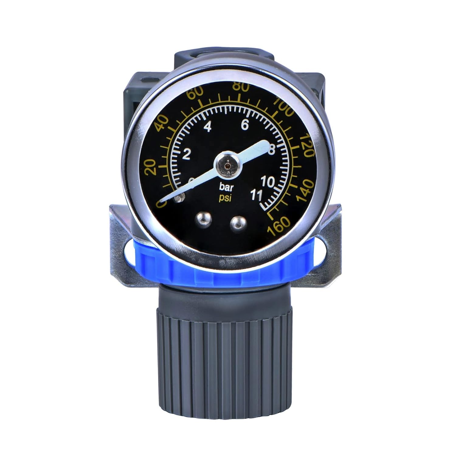 Air Pressure Regulator with Gauge Mini Air Control Valve 1/4-Inch NPT Thread for Air Compressor and Air Tools (0-145PSI)