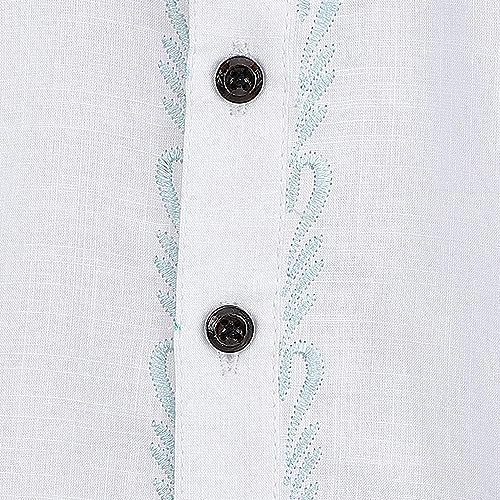 Image of Baby Boys Ethnic Wear Cotton Kurta Pyjama Set with Embroidery