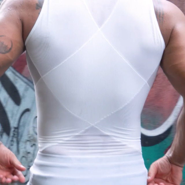 Caxndycing Débardeur pour homme en résille - Filet de corps