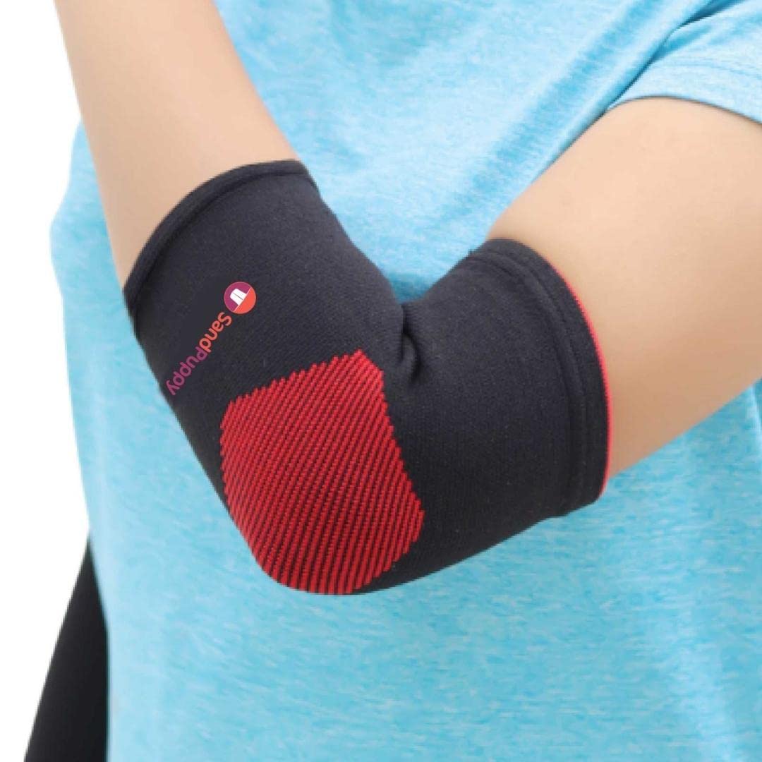 SandPuppy ElbowFit - Elbow Support (Pack of 2) (Medium) | Elbow Support For Gym | Elbow Band For Pain Relief | Elbow Support For Badminton | Elbow Sleeves | Elbow Support For Men (B09Z8C38ZH) Amazon Price History, Amazon Price Tracker
