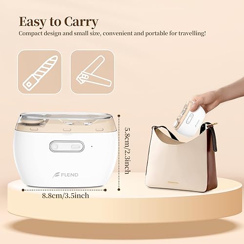 Miniatura 8 de Cortaúñas y pulidora eléctrica 2 en 1, recortadora de uñas segura de 2 velocidades para todas las edades, cortaúñas automático recargable con luz,