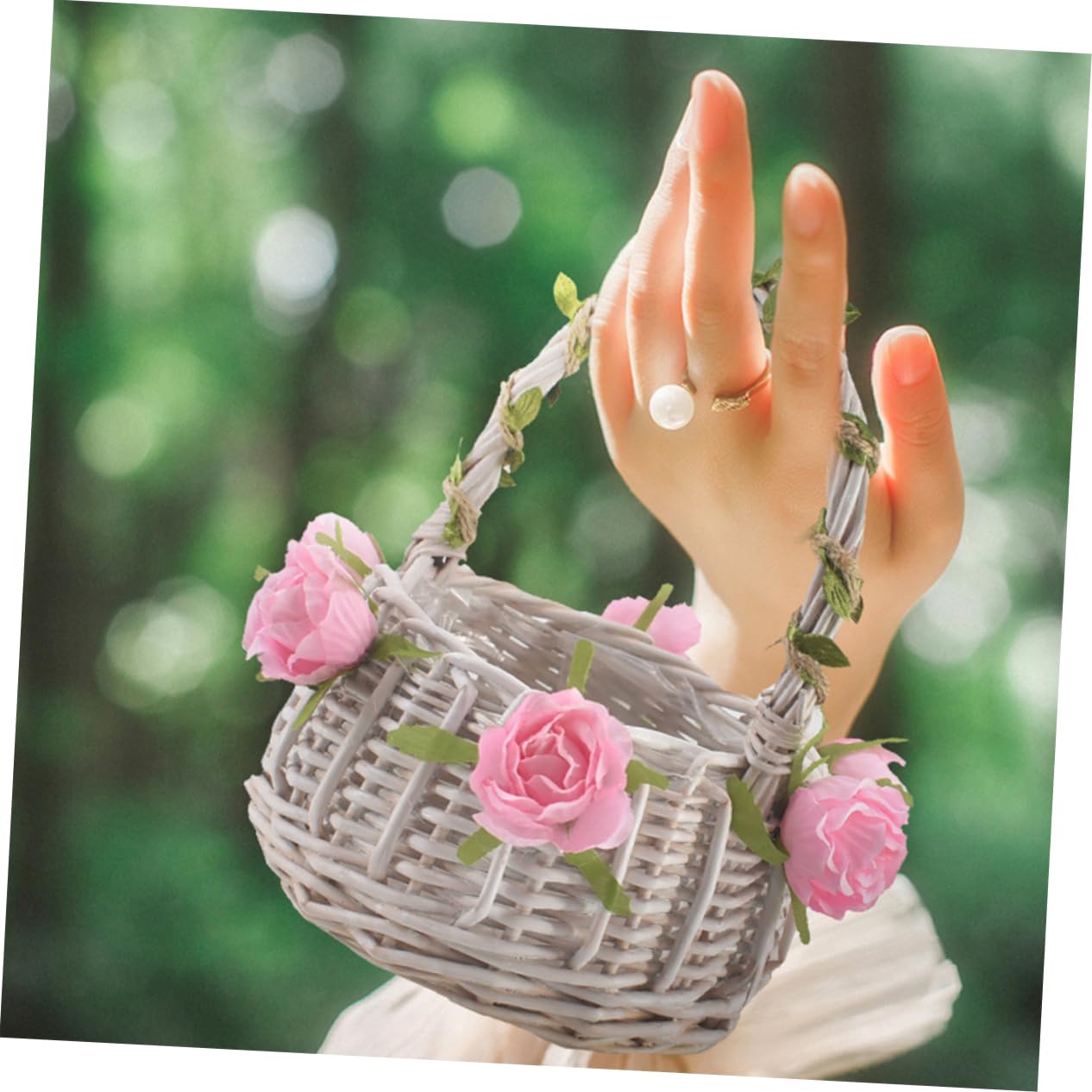 Zerodeko 3stücke Hochzeitsblumenkorb Aus Rattan Zarter Handgefertigter Blumenmädchenkorb Für Hochzeiten Kreative Streukörbchen Für Blumen Und Konfetti Elegantes Hochzeitszubehör b