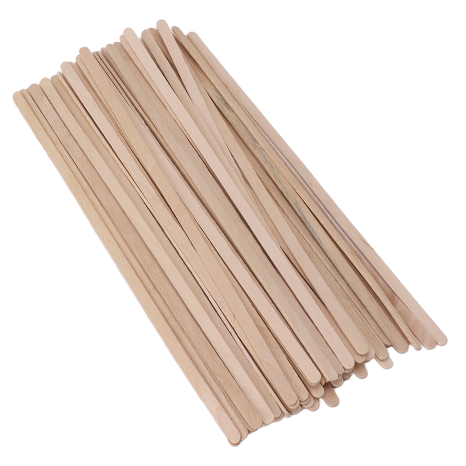 500Pcs Wooden Coffee Stirrers 7.5in Biodegradable Birchwood Convenient Sticks, Office Break Rooms, Parties, Cafes
