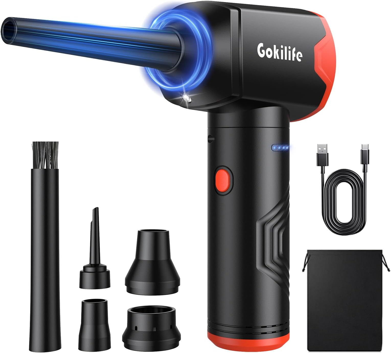 Gokilife Compressed Air Duster Keyboard Cleaner 3 Gear