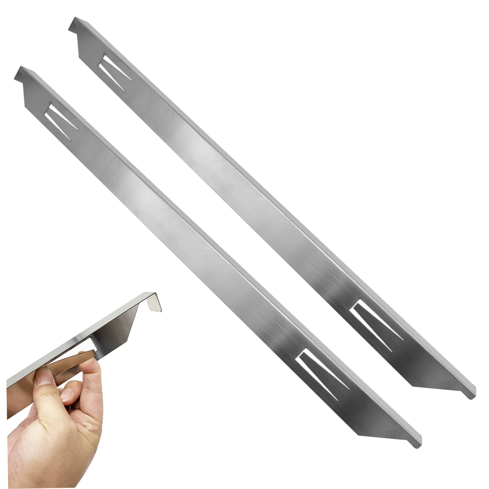 Pineeseatile Stove Gap Covers 2PCS 23in Stainless Steel Stove Gap Filler Heat Resistant Stove Side Gap Guards Easy to Clean Oven Side Gap Filler for Countertop,Stove Gap Filler