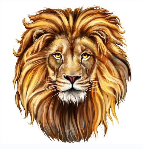 15" H Lion Wall Decal Peel And Stick, Lion Head Wall Decal Decor Art Pics, Lion Wall Stickers For Bedroom Living Room Decor #TOP24