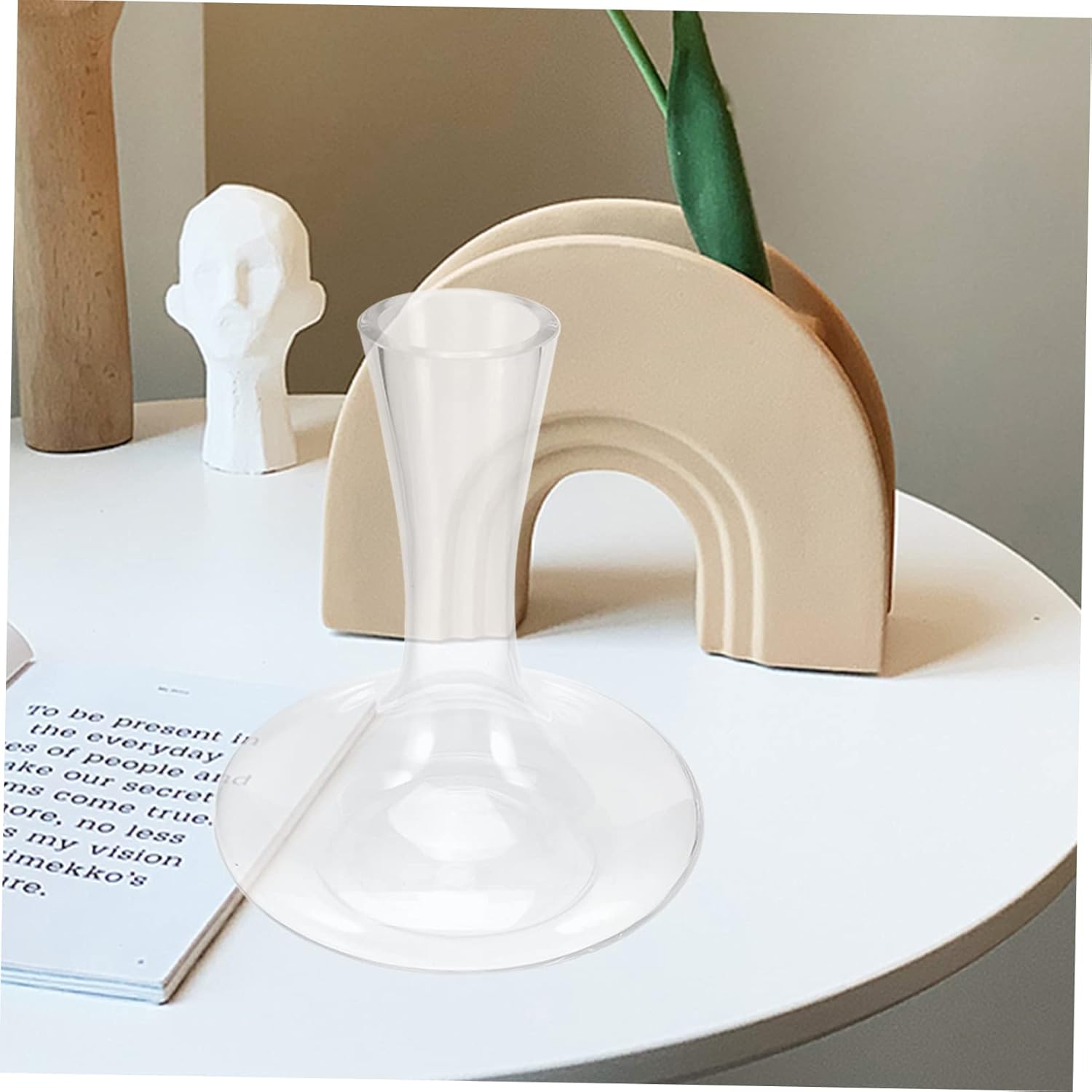 Mobestech Inclined Mouth Decanter Large Wine Aerator Pourer for Red Wine Creative Design for Home Bar Kitchenware