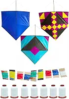 kit 4 Pipas sortidas Grande 60cm com rabiola + 2 linha dez