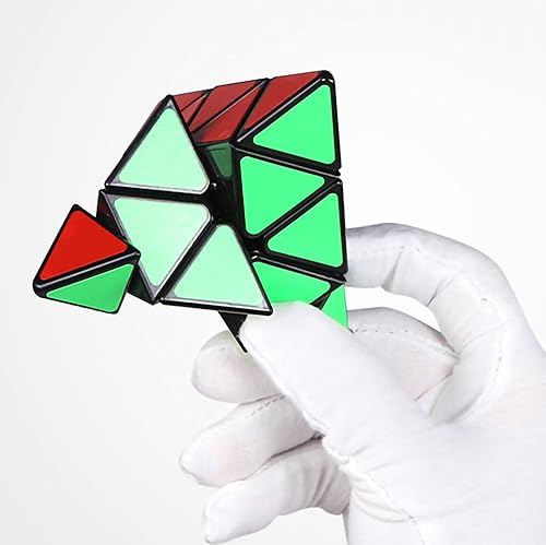 Miniatura 3 de 3X3 Pirámide Speed Cube YJ Toys 3X3X3 Speed Cube Triángulo Puzzle Magic Cube Puzzle Juguete Negro