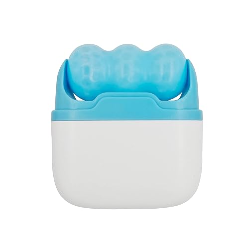 Chikoni Ficial - Rodillo de hielo facial antiarrugas, herramienta masajeadora de ojos, cuello, reduce arrugas, hinchazón, migraña, enrojecimiento,