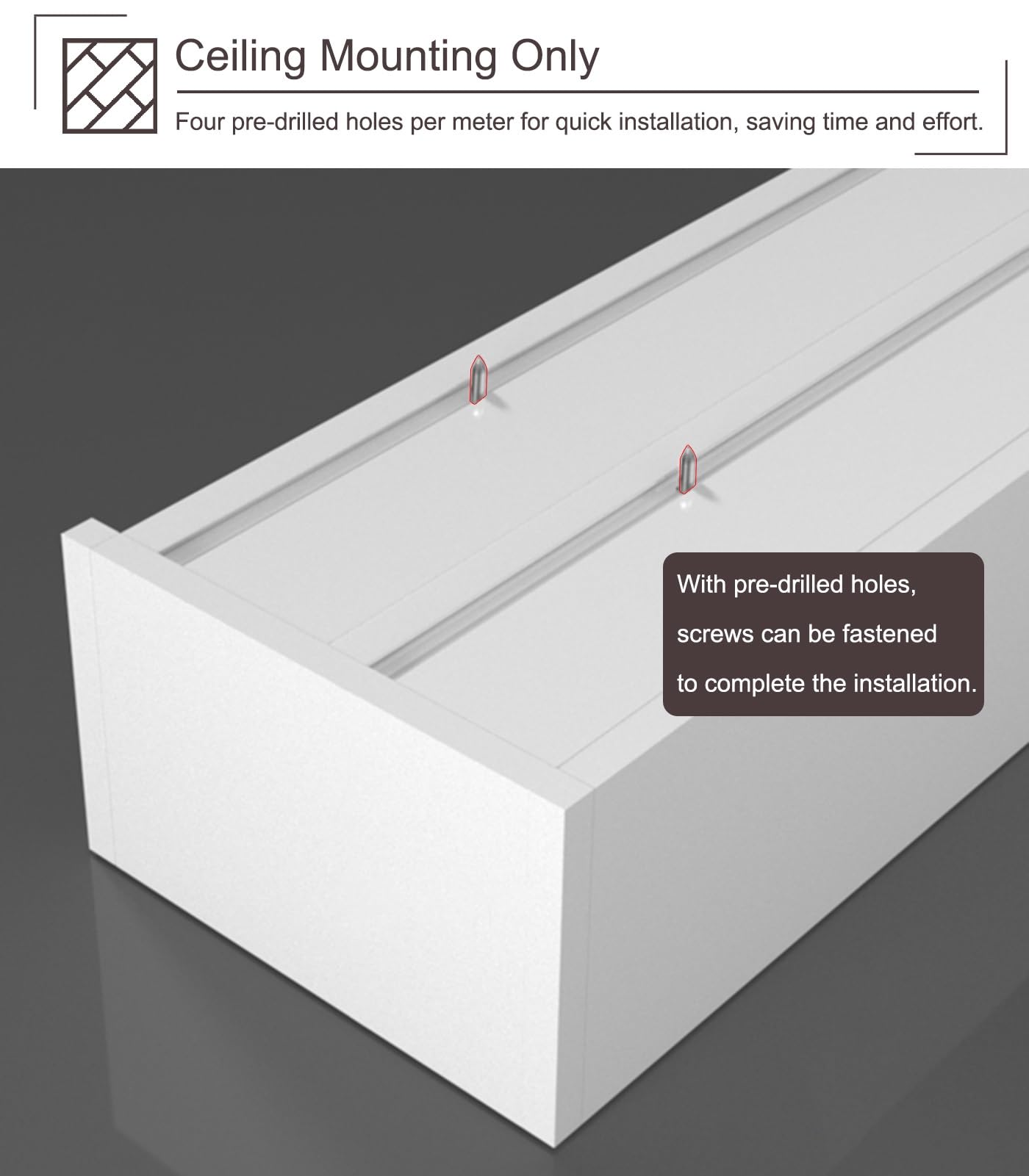 UrbanUp Binario Tenda Soffitto Tenda Scorrevole Bianca a Doppio Binario per Uffici/Soggiorno, Scatola per Tenda Silenziosa in Lega di Alluminio, Set Binario per Tenda da Soffitto per Casa(4m(13.1ft))