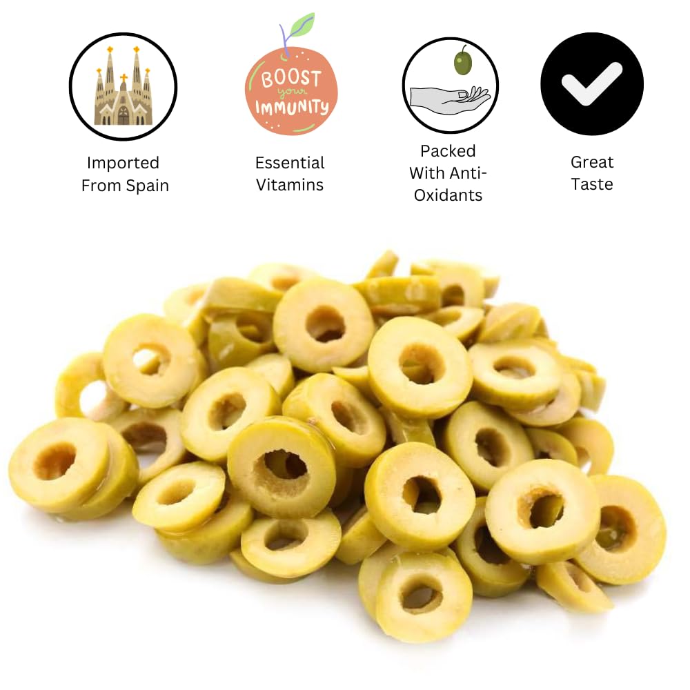 Figaro Olives (Figaro Green Olives, Sliced 450gm) 1