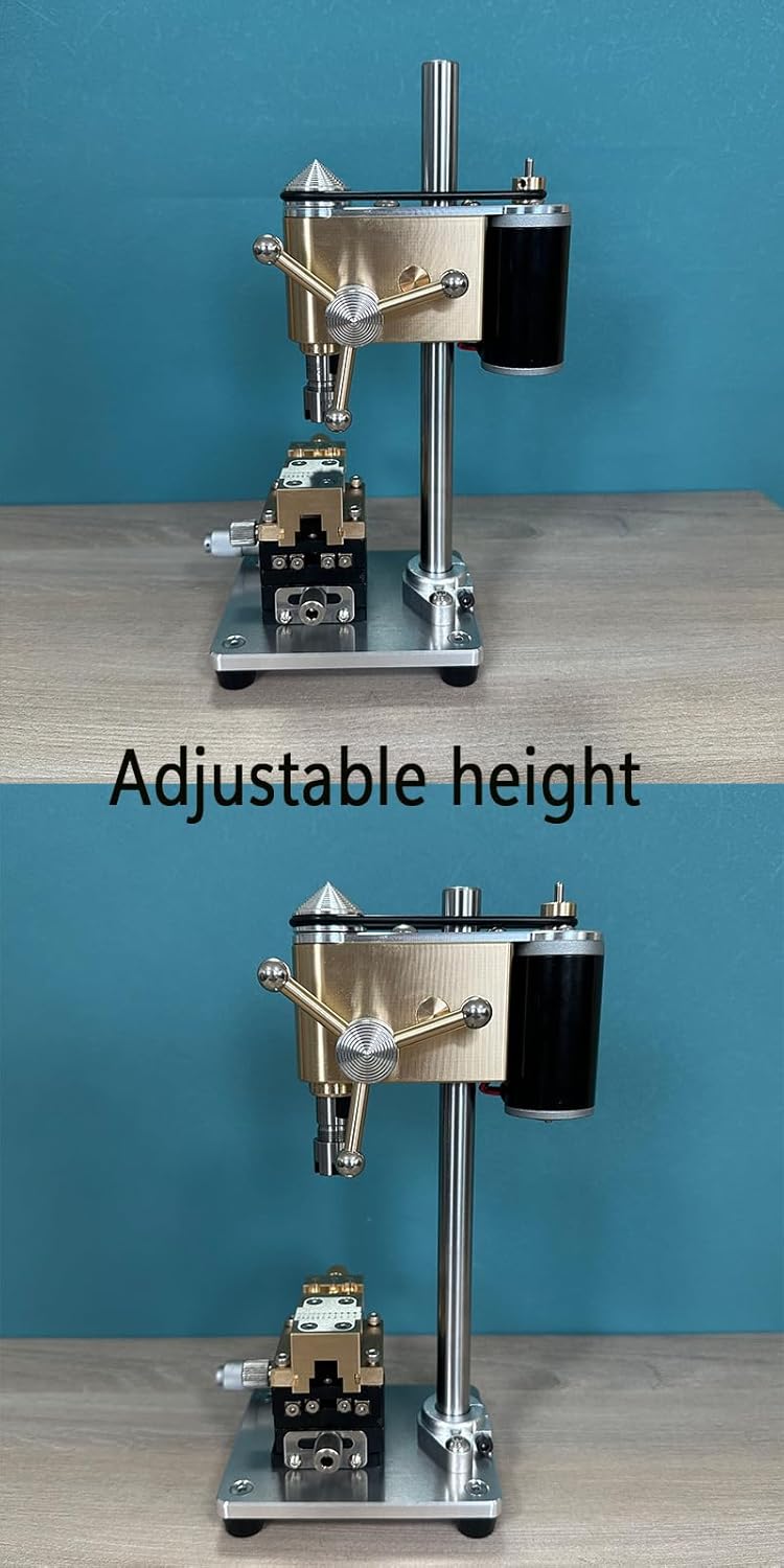 Mini Drill press, Precision Benchtop Drill Press, Watchmaker Tools Multifunction Precision Bench Crown Punch Remove Broken Screws from Movement Plate
