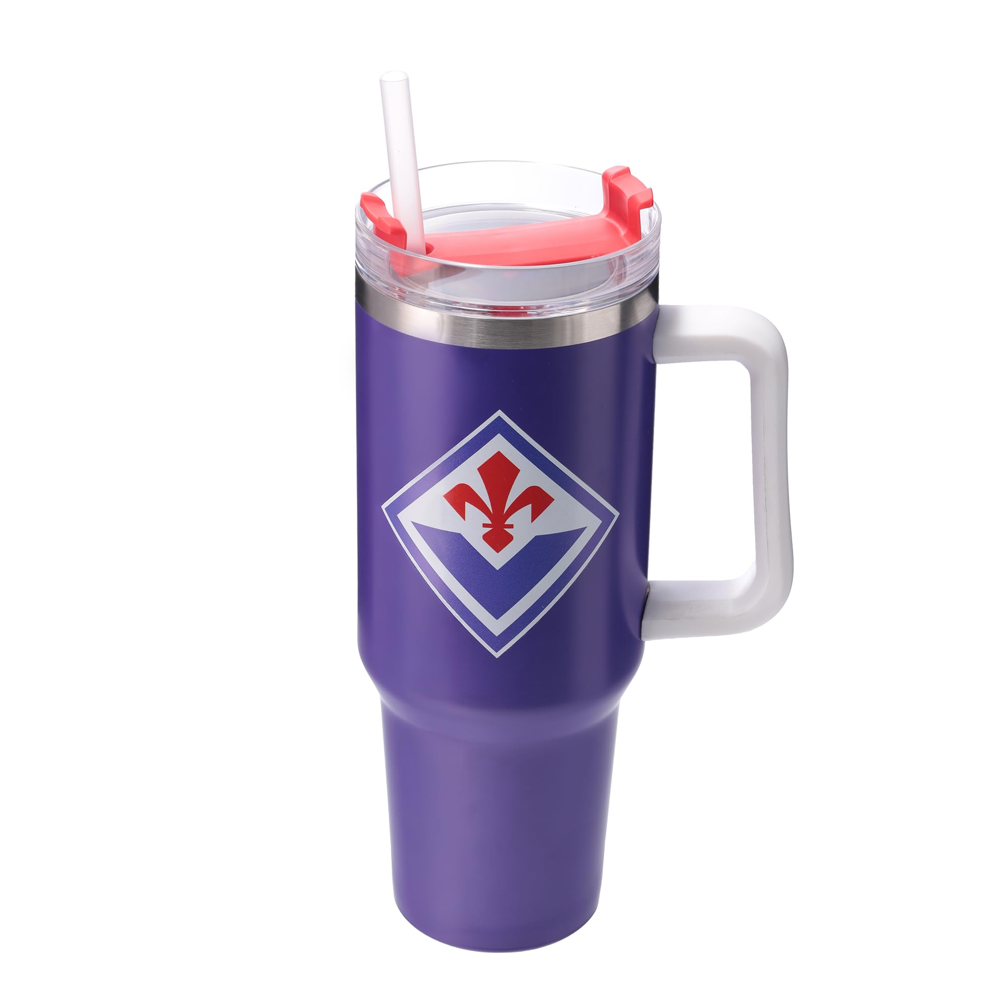 Only4fan S.r.l. Tazza termica grande in acciaio doppia parete 850ml ACF Fiorentina prodotto ufficiale