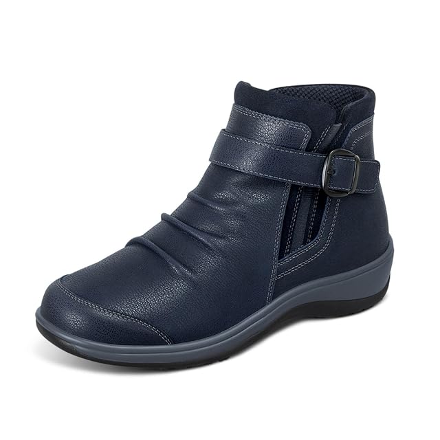 Orthofeet Womens Orthopedic Leather Heidi Boot