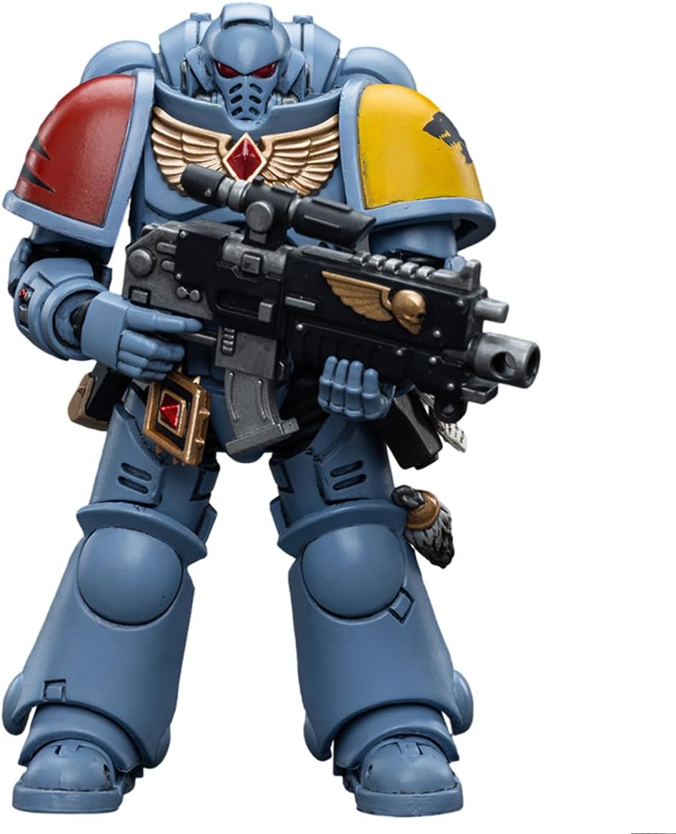 Joy Toy Warhammer 40,000 Action Figure, Space Wolves Intercessors, 4.2inch 1/18 Warhammer 40K Collection Model for Unisex, Adult, Christmas, Birthday Gifts, Ages 15 and Up