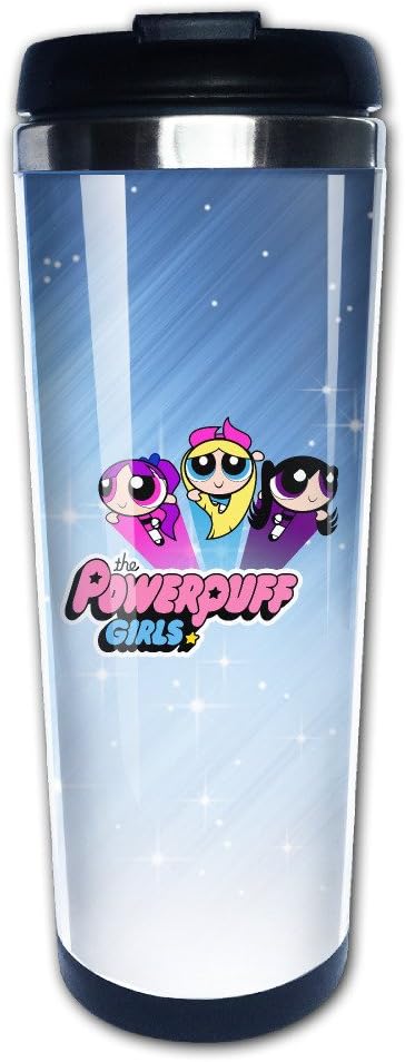 Amazon ファッション タンブラー おしゃれ パワーパフガールズ 空 飛ぶ キャラ イラスト コーヒーボトル 直飲み 保冷 保温 冷温両方対応 真空断熱タンブラー ステンレス フタ付き 手軽 Black Size タンブラーグラス オンライン通販