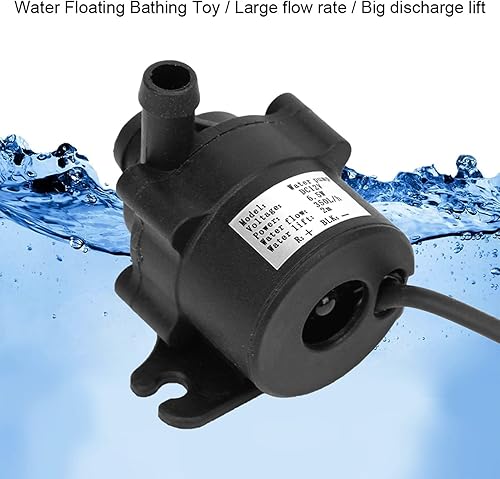 Miniatura 9 de Desgaste plástico micro, tuercas y arandelas del acero inoxidable M6 bomba sumergible sin cepillo de agua de Wasserpumpe de 12 voltios DC 12V