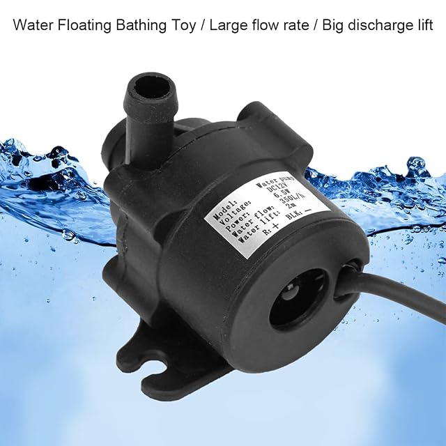 DC 12V 350L / H Micro Sumergible Sin Escobillas Motor Bomba de Agua Puerto USB Ultra Silencioso Bomba…