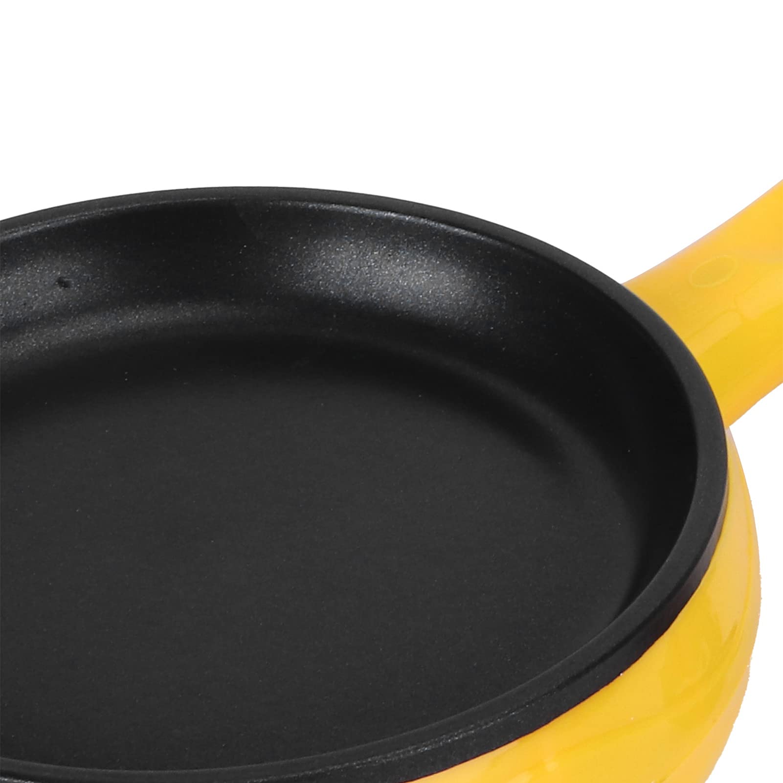 Padella Antiaderente Mini Piccola Padella Fritta Con Spatola Di Legno Per Bistecca E Uova Fritte Domestica 350W Spina Europea 220V Pots