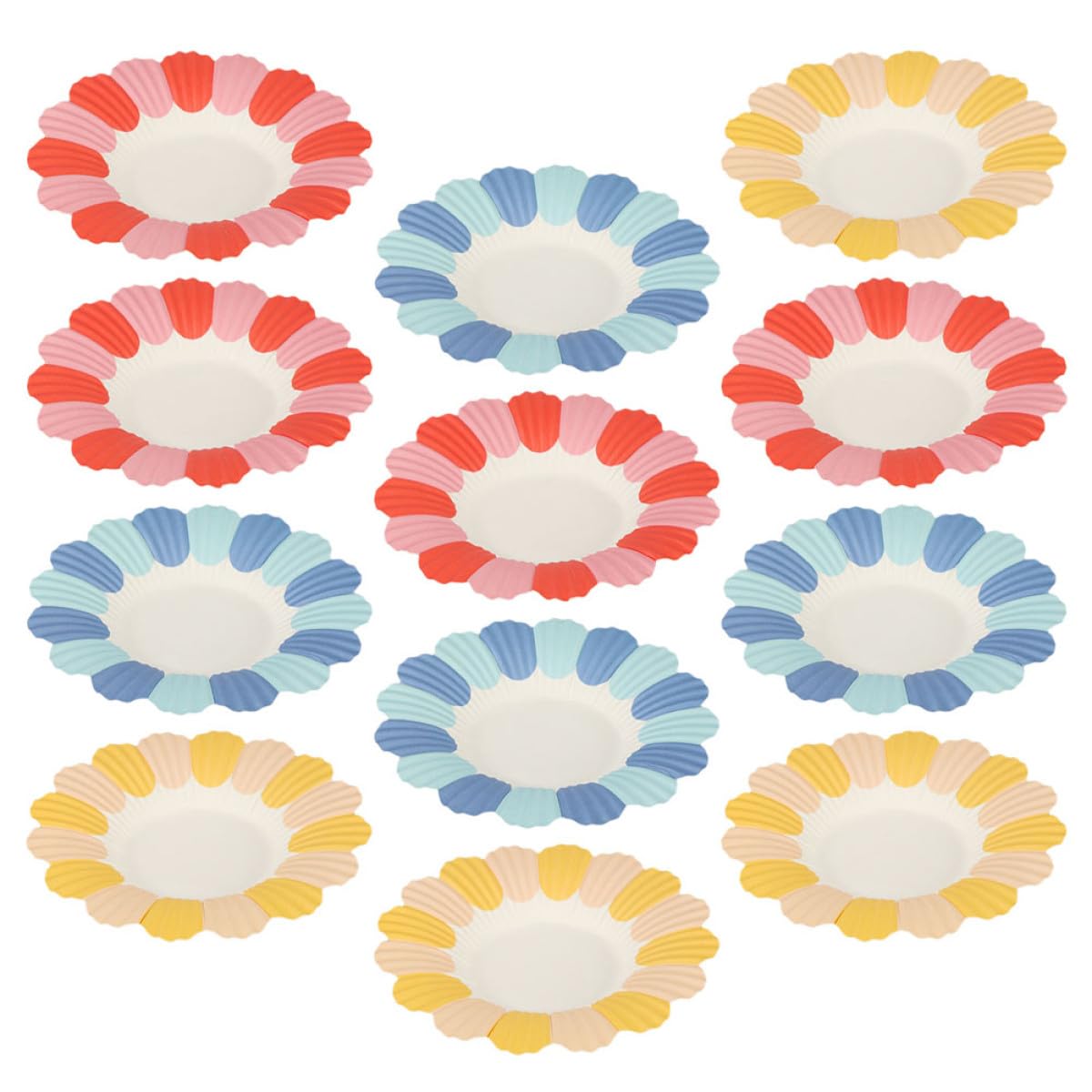 Assiettes en papier jetables de fleurs idéales pour un buffet chic de jardin