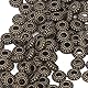 Hztyyier 100 Stück Metall-Abstandsperlen, 3 Mm Lochdurchmesser, Antike Bronze-Abstandsperlen für DIY-Halsketten-Armband-Fußkettchen-Schmuckherstellung