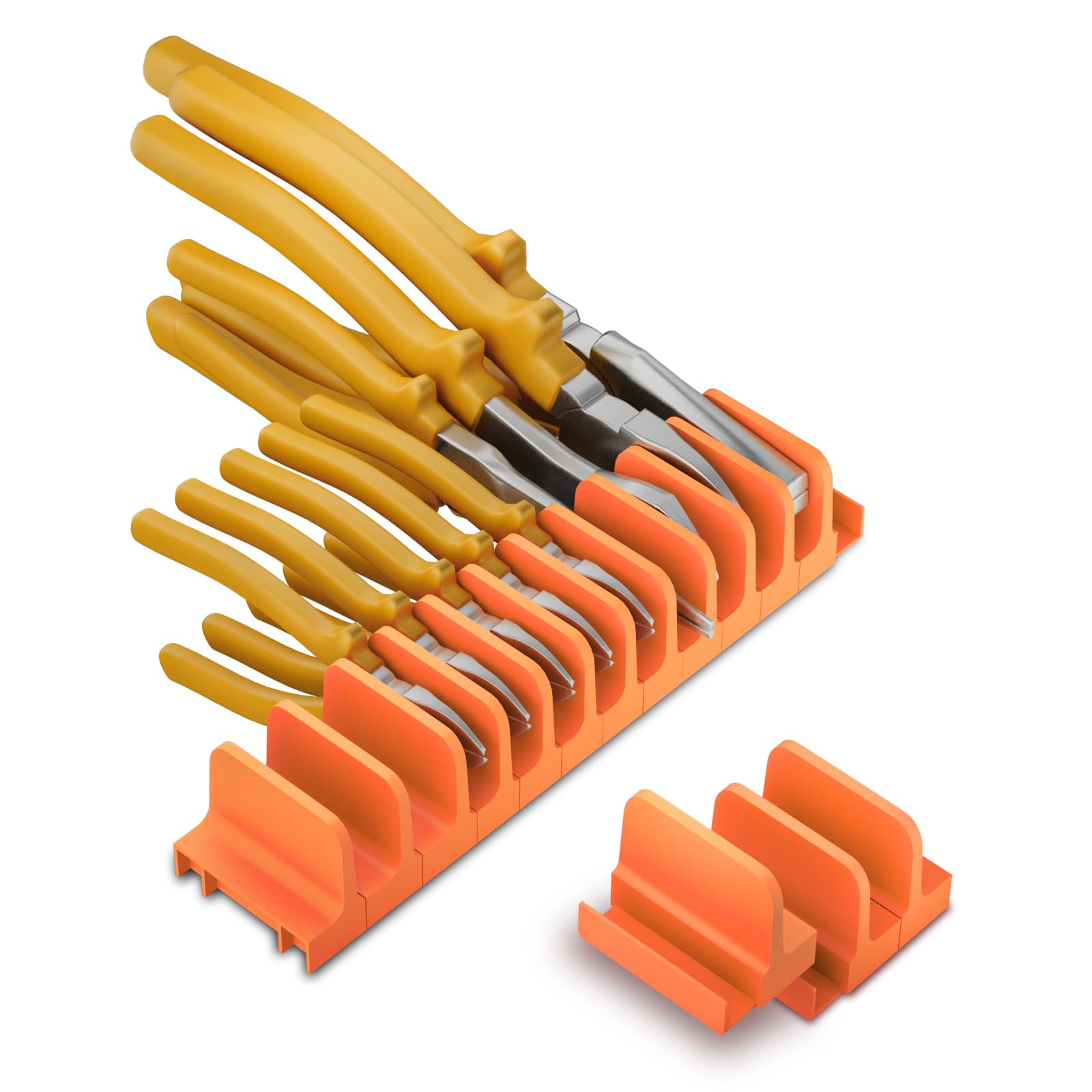 12 Pcs Magnetic Pliers Organizer for Tool BoxDrawer, Modular Plier Holder