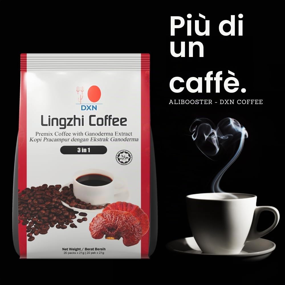 Caffè ai Funghi Ganoderma Reishi Lingzhi DXN - 20 Buste x 21g