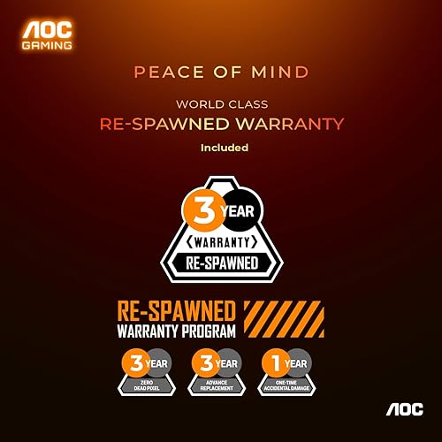 Miniatura 7 de AOC Monitor para juegos 24G15N de 24 pulgadas, FHD 1920 x 1080, 180 Hz 1 ms, 1 HDMI 2.0, 1 puerto de pantalla, sin marco de 3 lados, AMD FreeSync,
