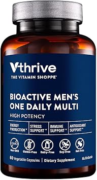 Vthrive Bioactive Mens Multivitamin - One-Daily Multi 60 Vegetable Capsules