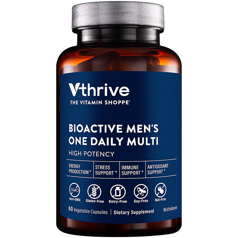 Vthrive Bioactive Men's Multivitamin - One-Daily Multi (60 Vegetable Capsules)
