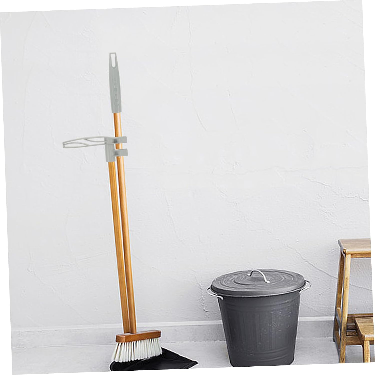 Ipetboom 5sets Broom Handle Replacement for Wand Push Broom Handle Threaded End Cap Dustpan Grip Cleaning Tool Accessory for Home Office Outdoor Use