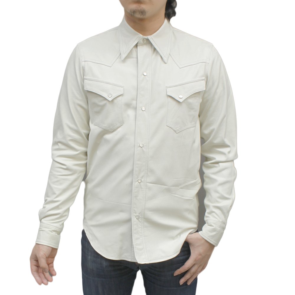 廃盤 レアKADOYA ディアスキン レザーシャツ 鹿革　Deerskin 70s ディアスキン レザーシャツジャケット - Sixpacjoe Web Shop