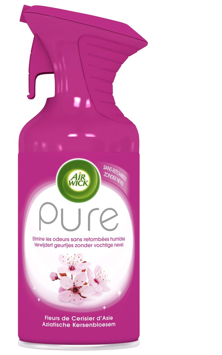Air Wick Pure Spray Desodorante Ambiente, 250 ml flores de cerezo