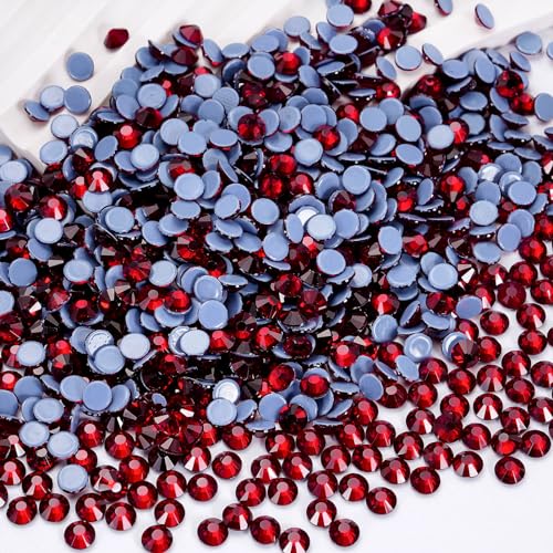 Image of Hotfix Rhinestones Bulk, 14400PCS Siam Hot Fix Rhinestones for Clothes DIY Decoration Crafts, Siam, SS10, 2.7-2.9mm