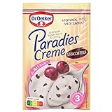Dr. Oetker Paradies-Creme Stracciatella, 16er Pack Dessertpulver mit Stracciatella-Geschmack zur Zubereitung eines Creme-Desserts mit leckeren Schokoladenstückchen, 16 x 66g cremiger Nachtisch