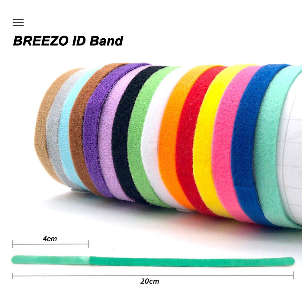 Collares De Identificación BREEZO Para Cachorros, Pack De 15 Colores, Ajustables De 20 Cm De Largo Y 1 Cm De Ancho, Tela Suave De Doble Cara Con Velcro, Para Perros, Gatos Y Mascotas Pequeñas
