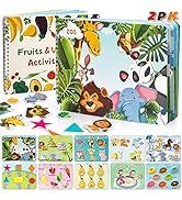 TOY Life Busy Book, Preschool Learning Activities, 2 Toddler Busy Book with 32 Pages, Autism Sens...