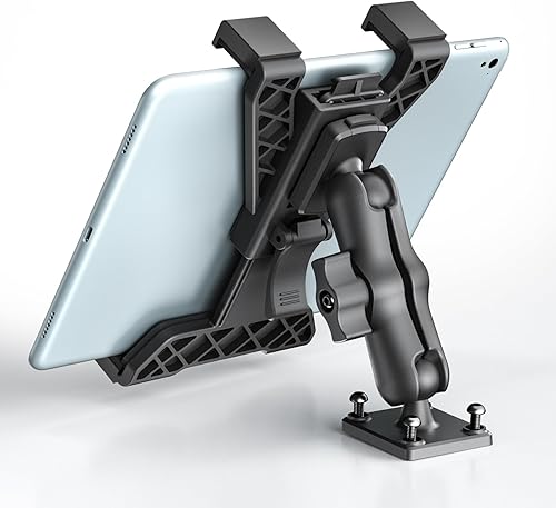 OHLPRO Soporte para tablet para camión, base de taladro resistente, soporte de coche para iPad, mini, Samsung Galaxy (7 a 11 pulgadas) para tablero,