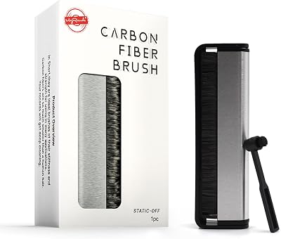 Vinyl Record & Stylus Cleaning Kit 2-in-1 Anti-Static Carbon Fiber Brush